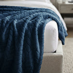 Hope Herringbone Fluffy Fleece Blanket - Soft All-Season Throw