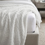 Hope Herringbone Fluffy Fleece Blanket - Soft All-Season Throw