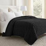 Hope Herringbone Fluffy Fleece Blanket - Soft All-Season Throw