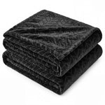Hope Herringbone Fluffy Fleece Blanket - Soft All-Season Throw