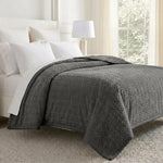 Hope Herringbone Fluffy Fleece Blanket - Soft All-Season Throw