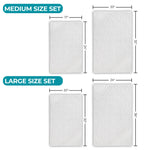 Brou Diamond Lattice Textured Washable Bath Rugs, Set of 2