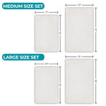 Ceton Diamond Trellis Textured Washable Bath Rugs, Set of 2