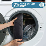 Myra Medallion Textured Machine Washable Bath Rugs, Set of 2
