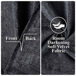 Superior Noor Semi-Blackout Chenille Machine Washable Grommet Curtains, Set of 2 Panels