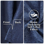 Superior Noor Semi-Blackout Chenille Machine Washable Grommet Curtains, Set of 2 Panels