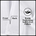 Superior Noor Semi-Blackout Chenille Machine Washable Grommet Curtains, Set of 2 Panels