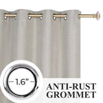 100 % Blackout Curtains Grommet Machine Washable 2 Panels
