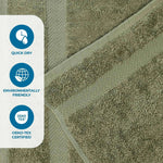 Superior 6 Piece Cotton Eco-Friendly Soft Absorbent Towel Set