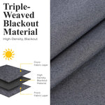 100 % Blackout Window Curtains Grommet Washable Set of 2
