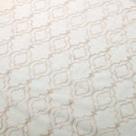 Imperial Trellis Embroidered Sheer Grommet Curtain Panel Set