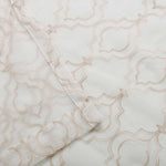 Imperial Trellis Embroidered Sheer Grommet Curtain Panel Set