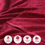 Heritage Egyptian Cotton Plush Thick Absorbent Hand Towel Set of 8