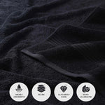 Egyptian Cotton Plush Absorbent Luxury Bath Towel Set of 4