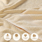 Heritage Egyptian Cotton Plush Thick Absorbent Hand Towel Set of 8