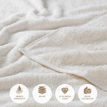 2-Piece Egyptian Cotton Plush Bath Towel Set - Heritage