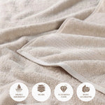 Egyptian Cotton Plush Absorbent Luxury Bath Towel Set of 4