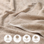 2-Piece Egyptian Cotton Plush Bath Towel Set - Heritage