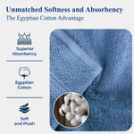 Egyptian Cotton Face Towel Set of 6 by Madeline