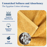 Egyptian Cotton Face Towel Set of 6 by Madeline