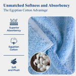 10-Piece Egyptian Cotton Plush Towel Set - Madeline