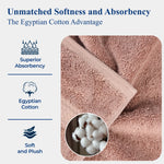 Madeline Egyptian Cotton Bath Towels - Plush Bath Sheet Set of 2
