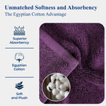 Madeline Egyptian Cotton Hand Towels 4-Piece Plush Set