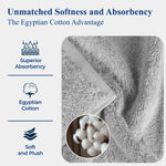 Madeline Egyptian Cotton Plush Heavyweight 8 Piece Towel Set