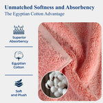 10-Piece Egyptian Cotton Plush Towel Set - Madeline