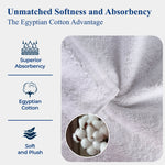 Madeline Egyptian Cotton Hand Towels 4-Piece Plush Set