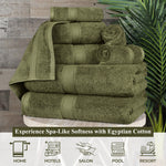 Madeline Egyptian Cotton Bath Towels - Plush Bath Sheet Set of 2