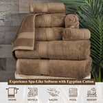 Egyptian Cotton Madeline Plush Towel Set 9 Piece