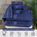 Madeline Egyptian Cotton Bath Towels - Plush Bath Sheet Set of 2