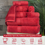 Madeline Egyptian Cotton Bath Towels - Plush Bath Sheet Set of 2