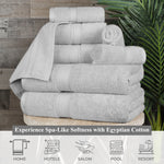 10-Piece Egyptian Cotton Plush Towel Set - Madeline