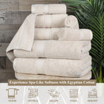 Madeline Egyptian Cotton Hand Towels 4-Piece Plush Set