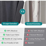 100 % Blackout Curtains Grommet Machine Washable 2 Panels