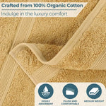 Superior Oregon Organic Cotton Medium Weight Solid Bath Sheet Set of 2