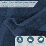 Superior Oregon Organic Cotton Medium Weight Solid Bath Sheet Set of 2