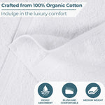 Superior Oregon Organic Cotton Medium Weight Solid 6-Piece Towel Set