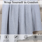 Chrisney Cotton Blanket - Textured Chevron Weave & All Season Comfort