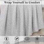 Chrisney Cotton Blanket - Textured Chevron Weave & All Season Comfort