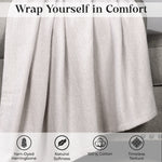 Chrisney Cotton Blanket - Textured Chevron Weave & All Season Comfort