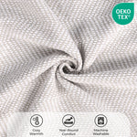 Chrisney Cotton Blanket - Textured Chevron Weave & All Season Comfort
