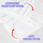 Marble Solid and Jacquard Assorted Cotton Towel Set - 10 Piece