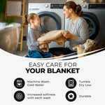 100% Cotton Thermal Blanket – Diamond Weave All-Season, Lightweight & Breathable