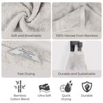 Superior Ultra Soft Rayon from Bamboo Cotton Blend Towel Set