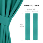 Classic Modern Solid Room Darkening Blackout Curtain Panels, Set of 2