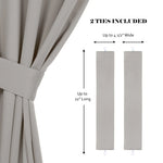 Classic Modern Solid Room Darkening Blackout Curtain Panels, Set of 2