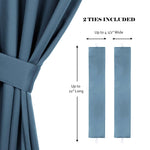 Classic Modern Solid Room Darkening Blackout Curtain Panels, Set of 2